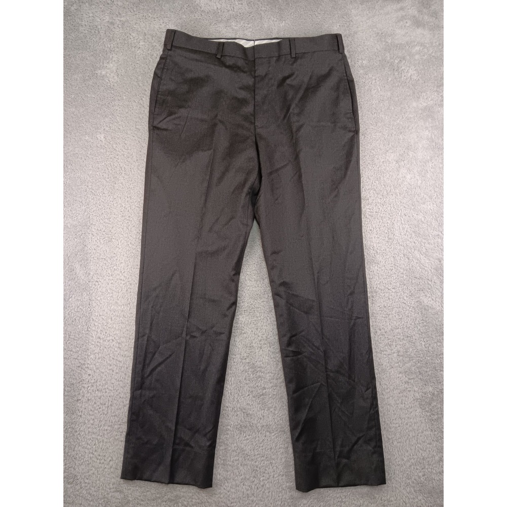 Brooks Brothers Pants Men 36x32 (Tag 37x32) Gray Madison Fit Reda Flexo Wool